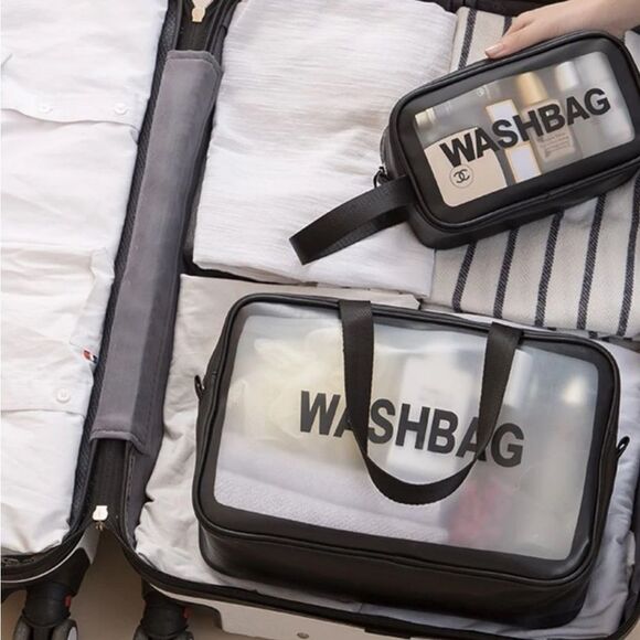 3 PCS Travel Toiletry Organizer Translucent Waterproof Bags for Women Men - Picture 5 of 16